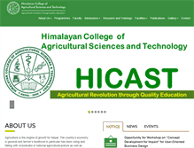 Tablet Screenshot of hicast.edu.np